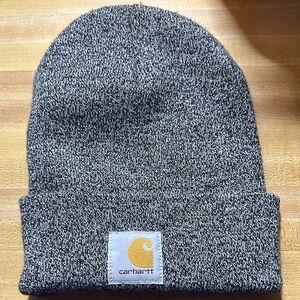 Carhartt Black and White Knit Beanie